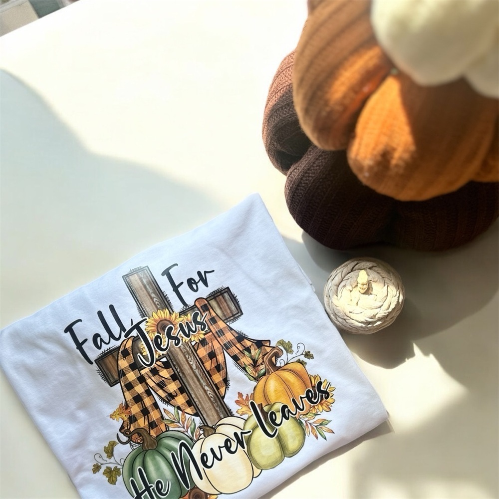 NEW Fall For Jesus Shirt - Picture 3 of 4